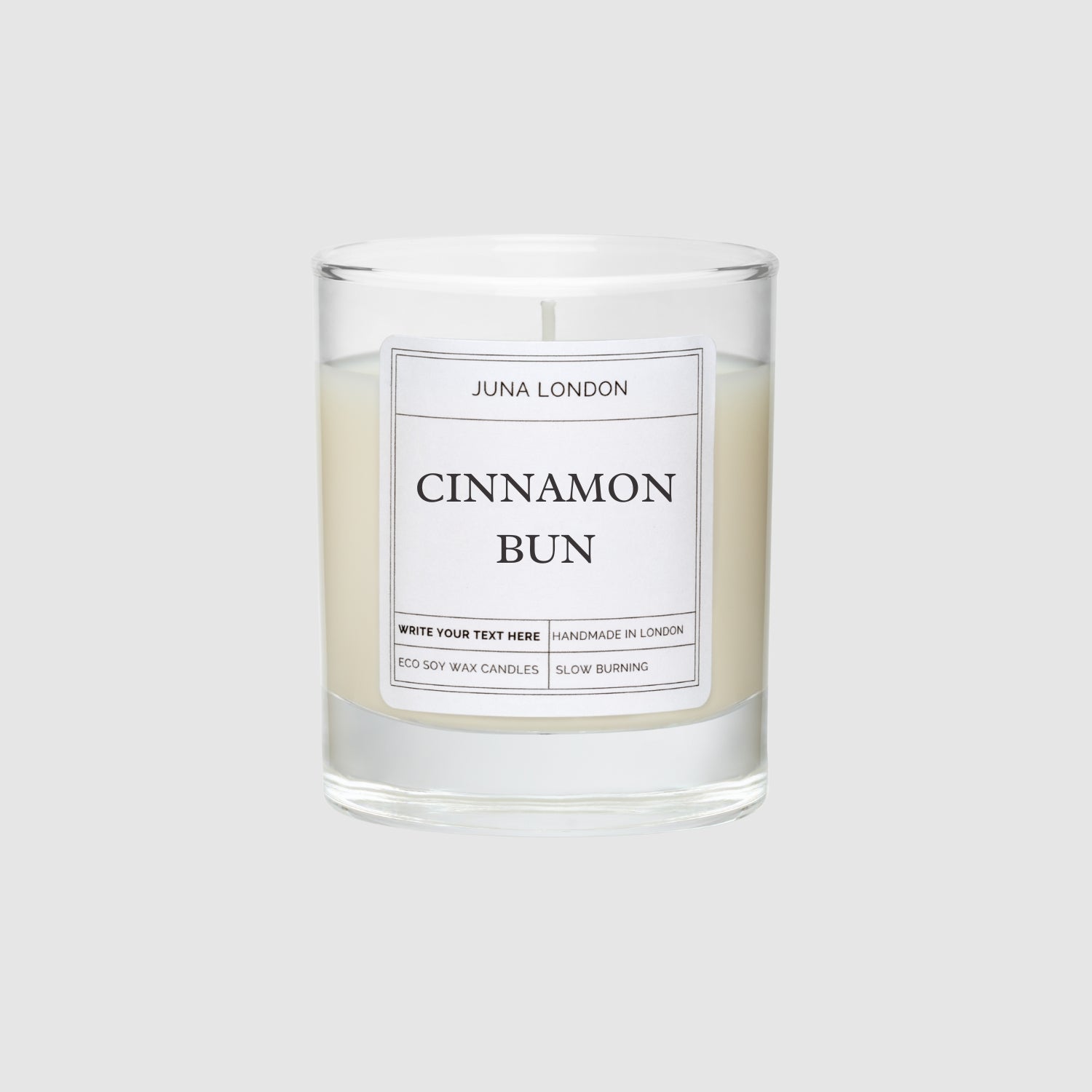 Fresh out the oven! Fill your space with the warm, spicy aroma of freshly-baked cinnamon buns with our Cinnamon Bun Scented Candle. Featuring notes of spiced cinnamon, brown sugar and topped off with buttery pastry notes for a cosy, comforting scent.