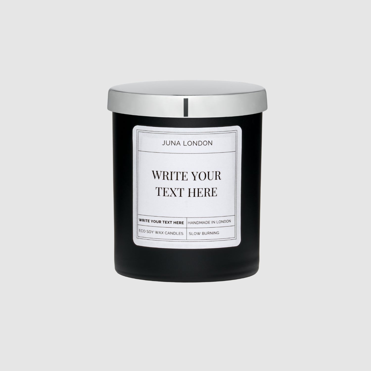 Introducing our sleek, polished lid in silver. Keep your candle dust-free between burns with this elegant addition. 