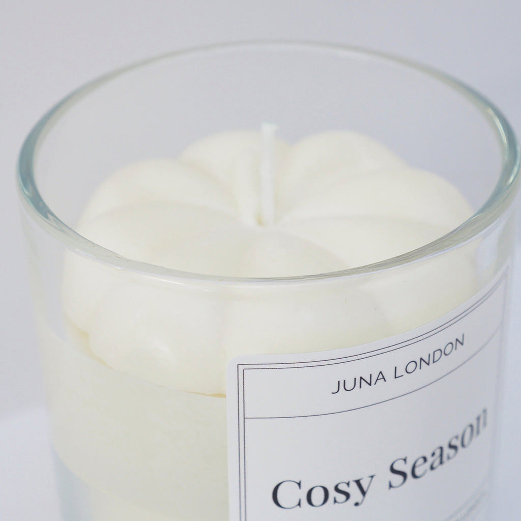 Introducing our NEW-IN Pumpkin Candle, handcrafted from 100% soy wax and topped with a 3D pumpkin. The perfect way to mark the turn of the seasons. Fragrance yours with your favourite scent from our core range or even better, our Christmas Spice scent for the ultimate nostalgic finishing touch.