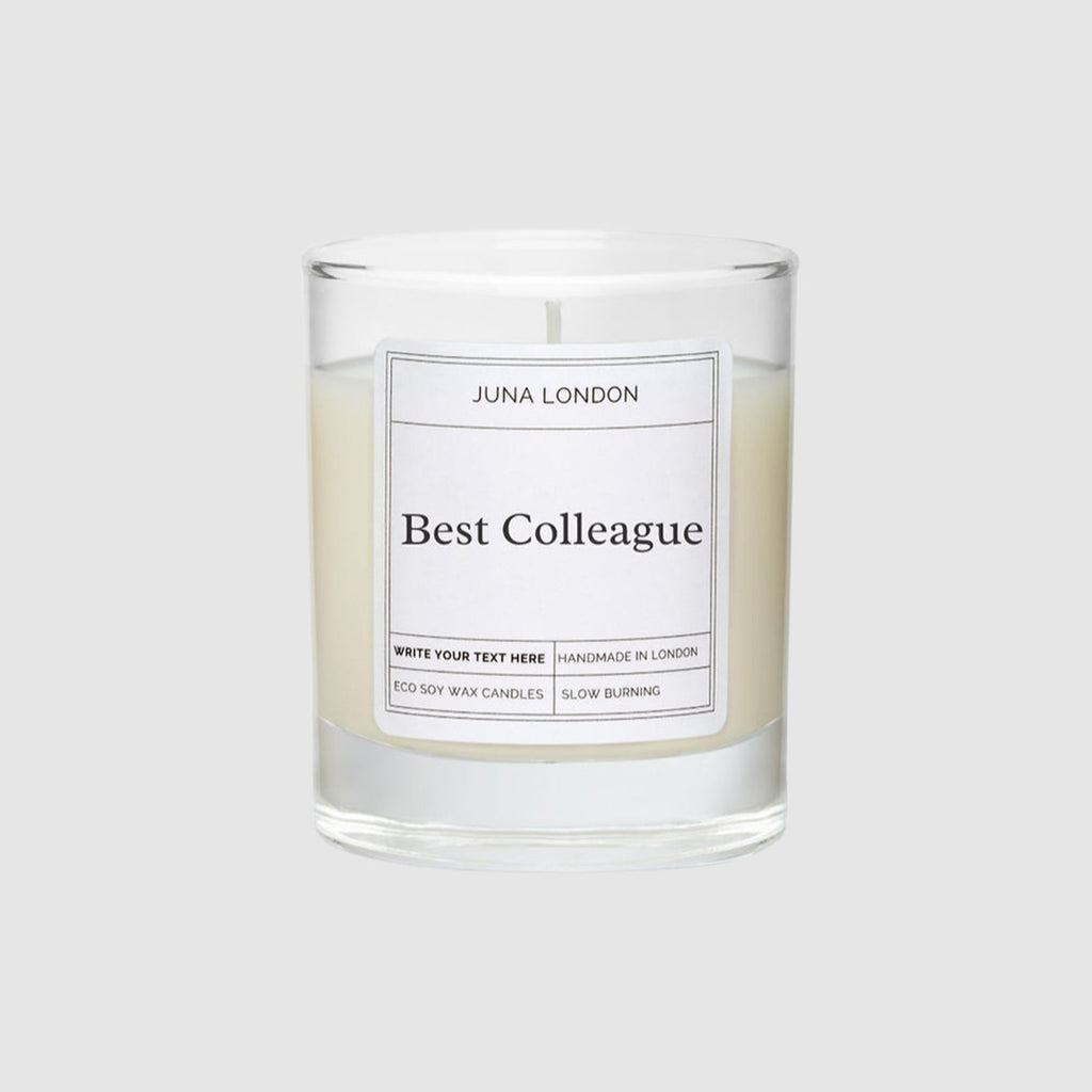 Show your appreciation in candle form for your colleagues, a motivating and thoughtful gift idea. The perfect way to mark the end of the year and shine a light on your team's hard work. Make our The Best Colleague Candle as unique as them by adding their name and choosing from our range of bespoke fragrances.