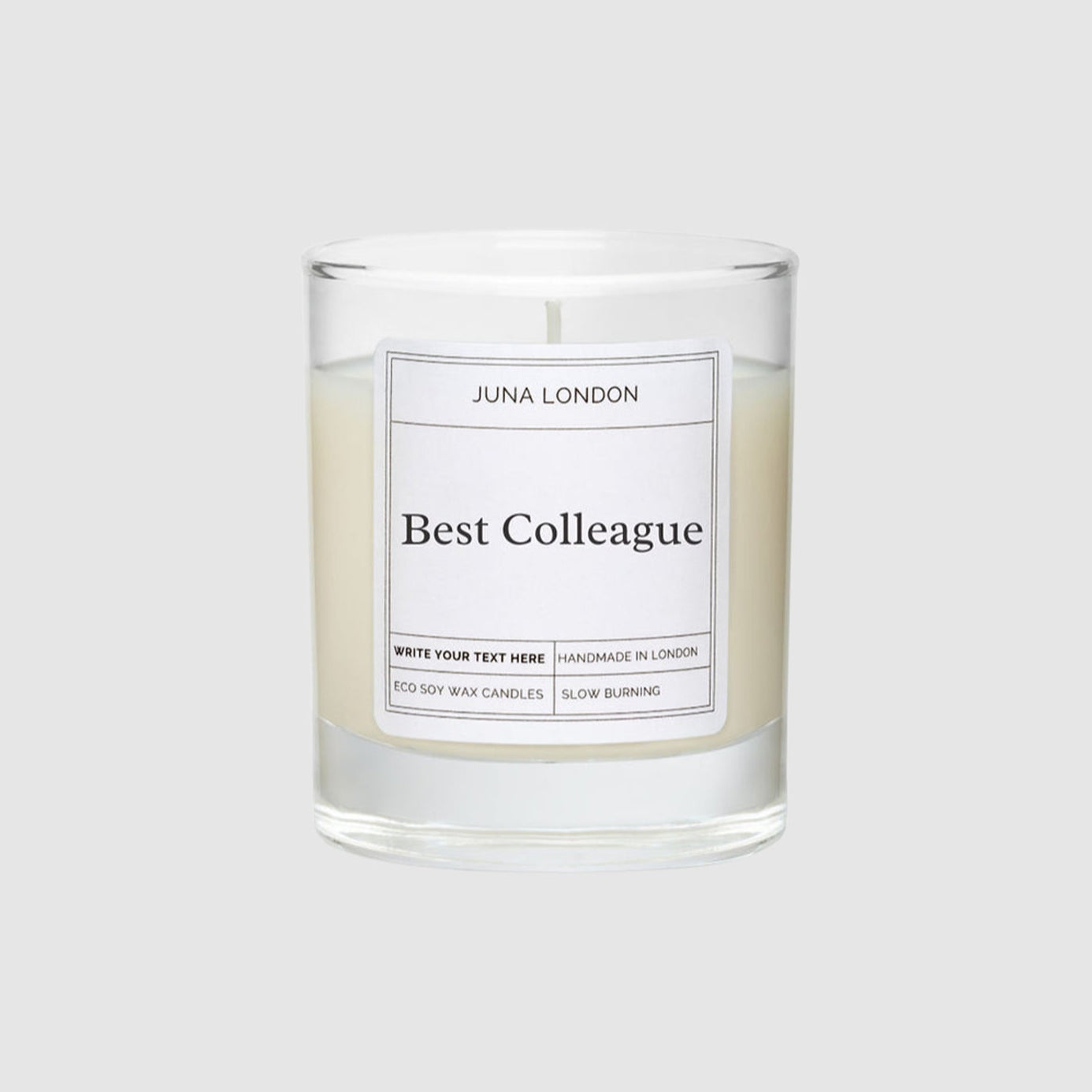 Show your appreciation in candle form for your colleagues, a motivating and thoughtful gift idea. The perfect way to mark the end of the year and shine a light on your team's hard work. Make our The Best Colleague Candle as unique as them by adding their name and choosing from our range of bespoke fragrances.