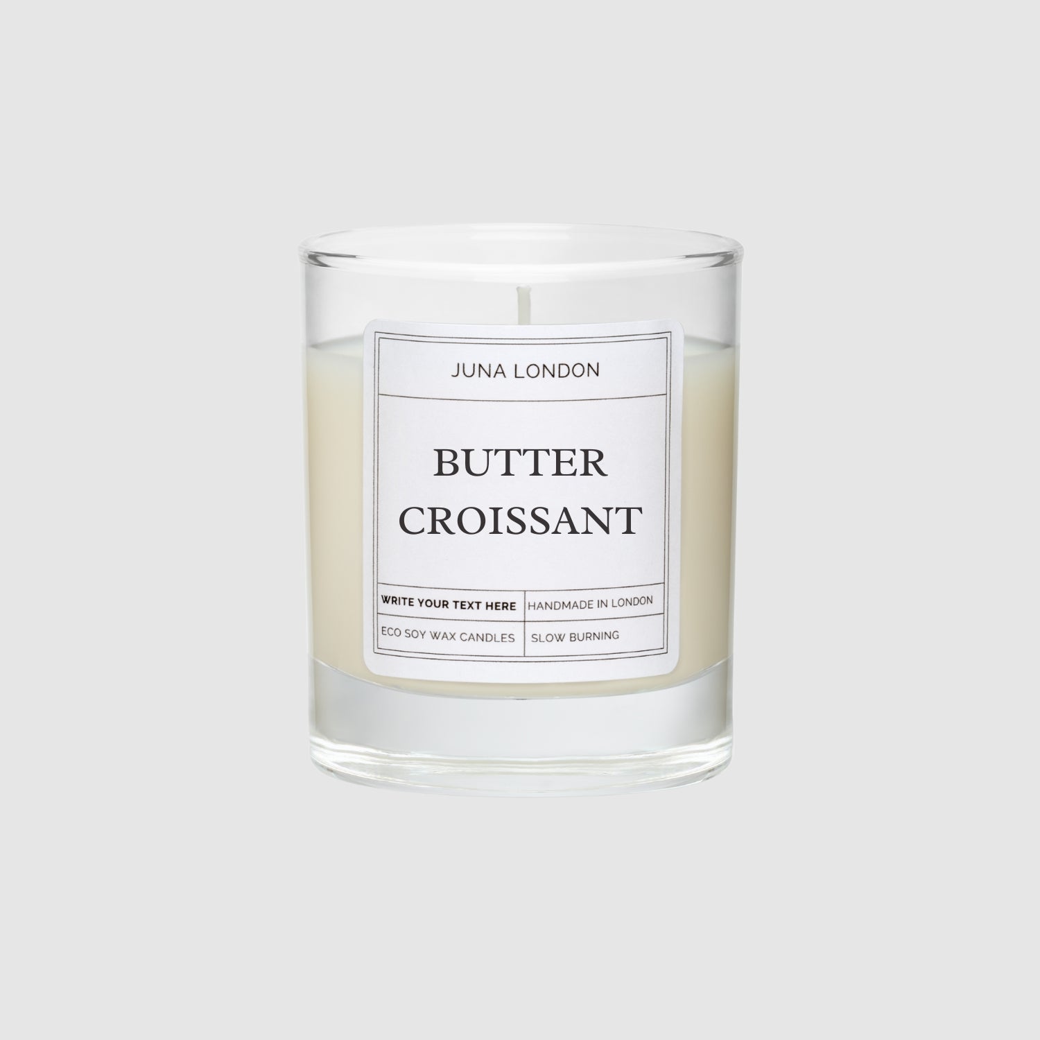 Fresh out the oven! Fill your space with the warm, inviting aroma of freshly-baked croissants with our Butter Croissant Scented Candle. This candle blends rich, buttery pastry notes with subtle hints of cookie dough, creating a cosy, indulgent atmosphere.