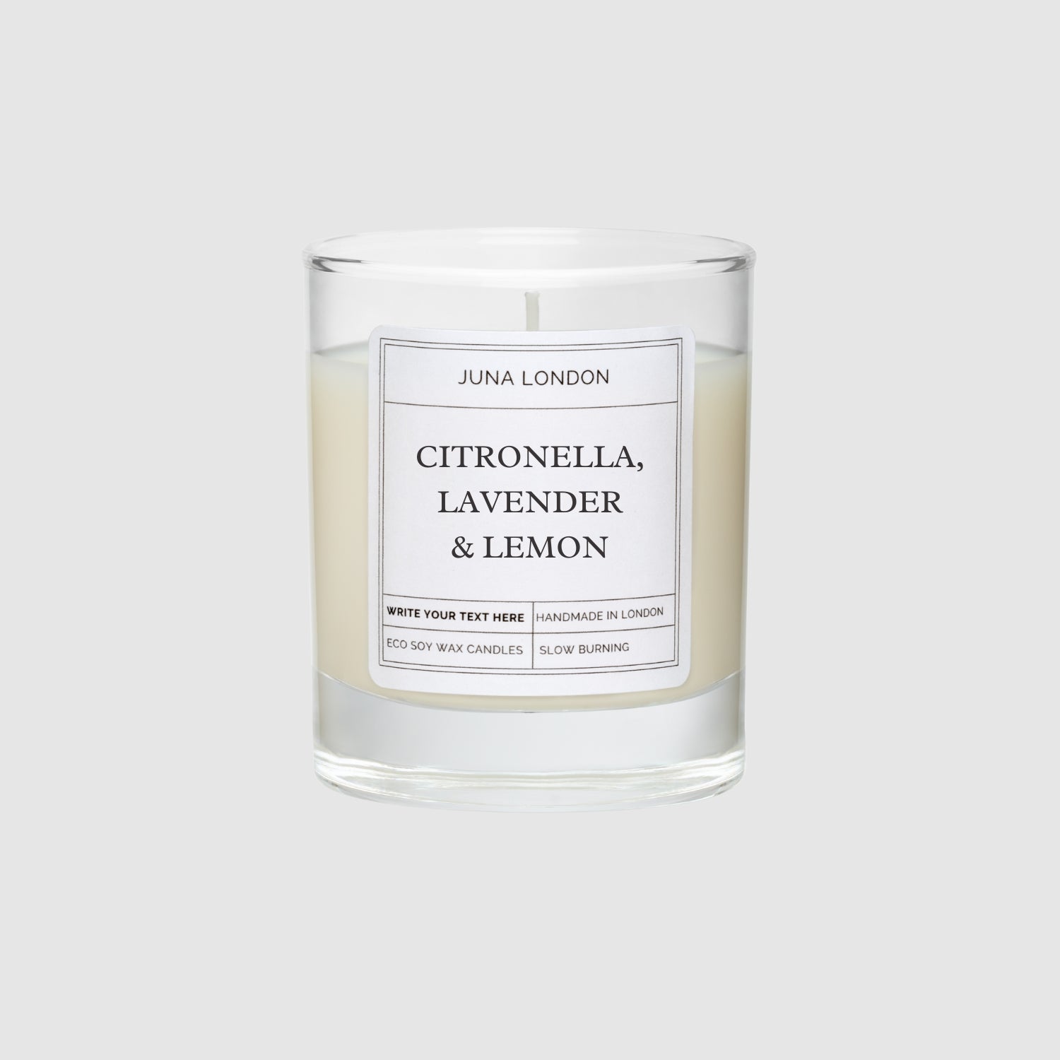 Keep insects at bay with our Citronella, Lavender & Lemon Candle. A citrusy, floral infusion topped off with distinctive citronella - known for its insect repellent properties, making this candle idea for use 'al fresco'.