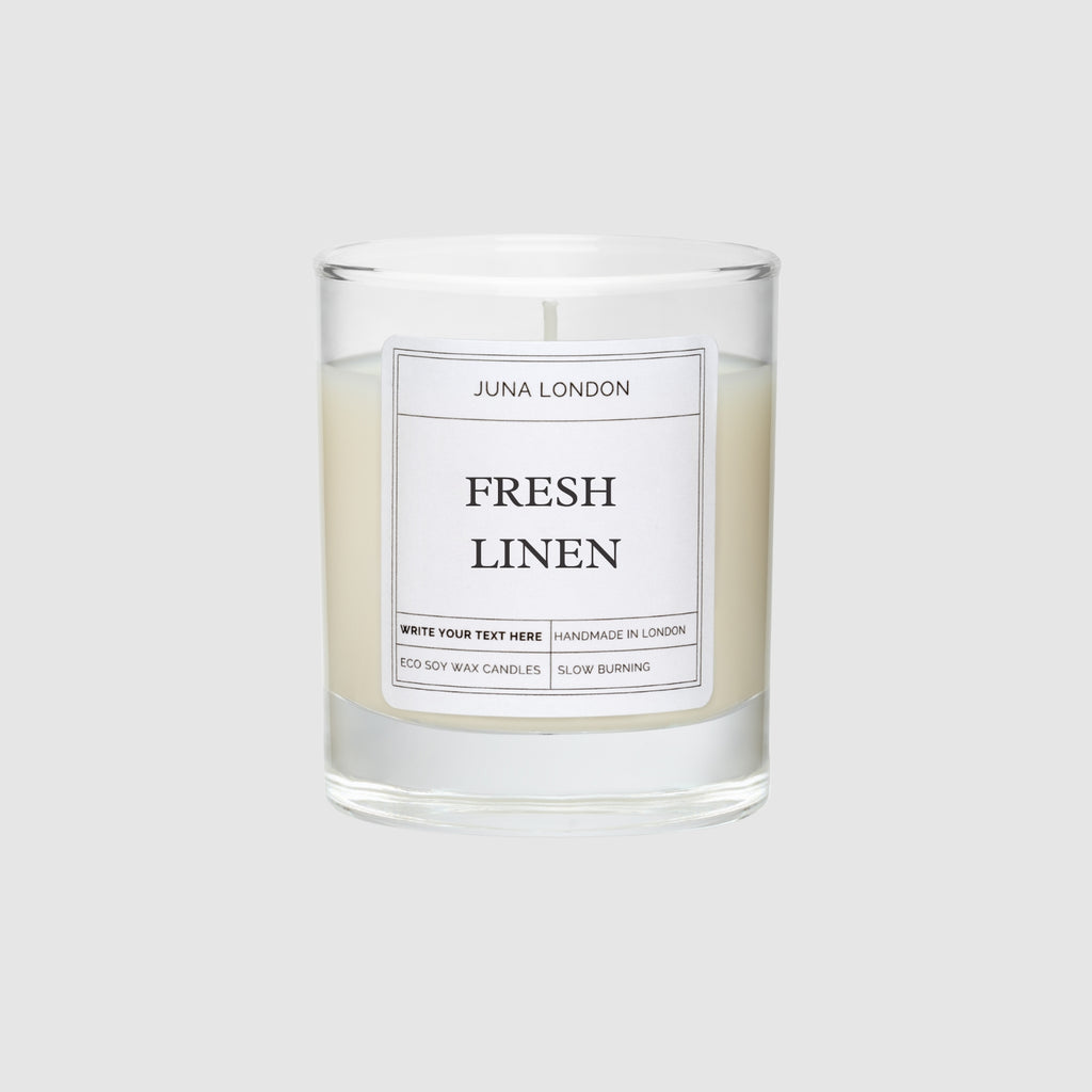 Who doesn't love the scent of freshly-washed laundry? Fill your space with this refreshing, air aroma in the form of our Fresh Linen Scented Candle.