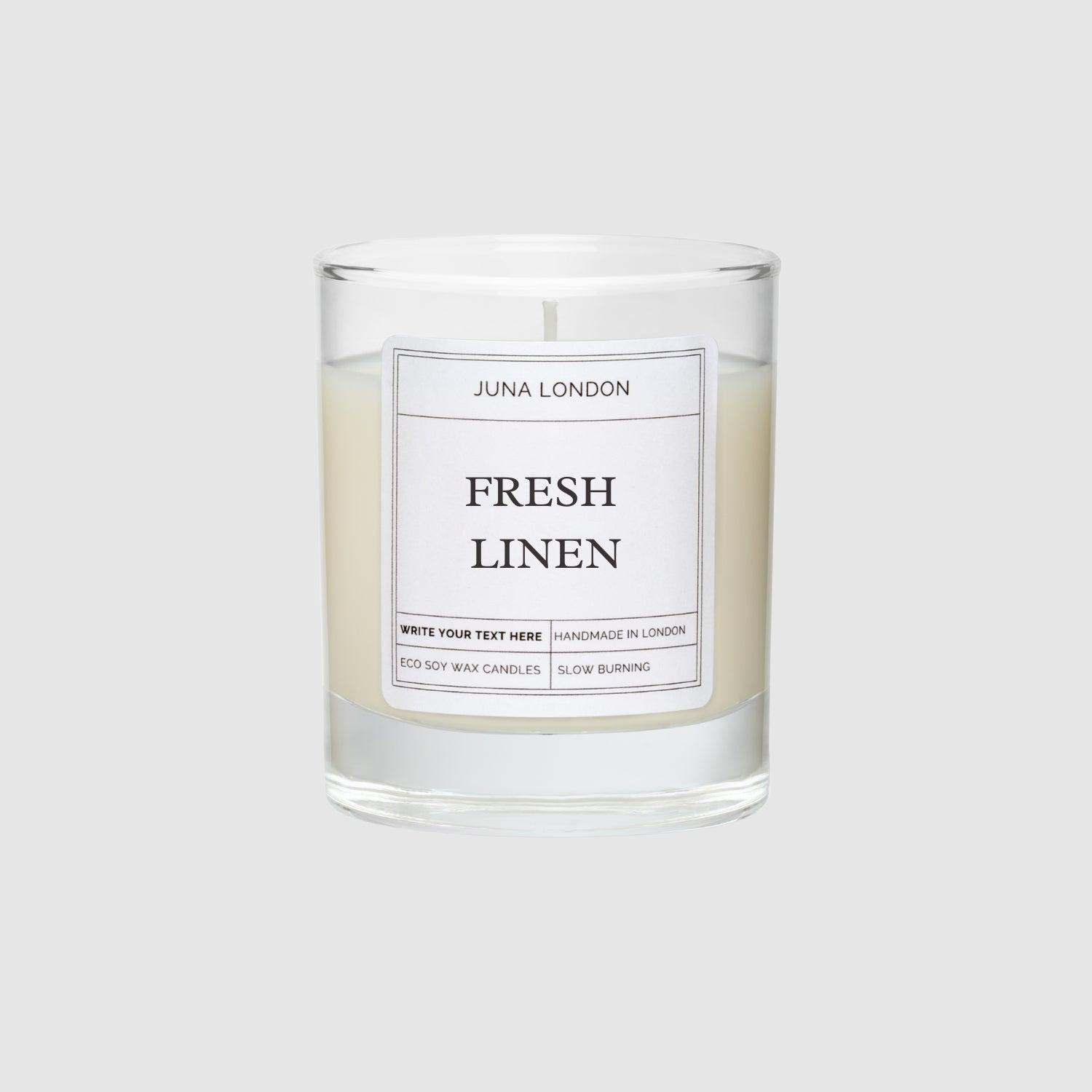 Who doesn't love the scent of freshly-washed laundry? Fill your space with this refreshing, air aroma in the form of our Fresh Linen Scented Candle.