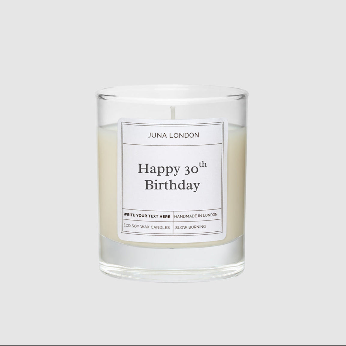  Mark milestone birthdays with a special touch by personalising the candle with their age. Handcrafted with high-quality soy wax, our candles burn evenly and add a touch of warmth to any celebration. 